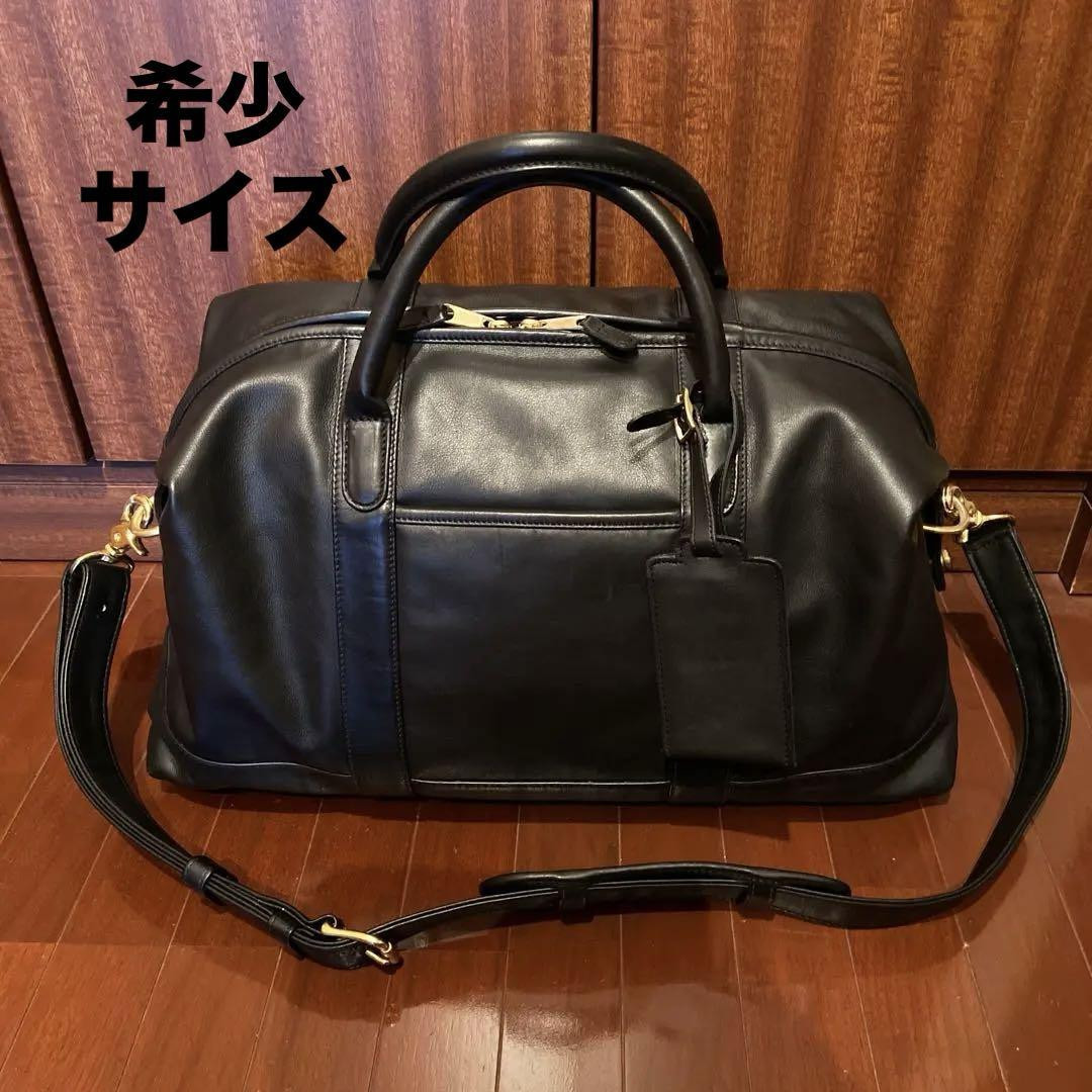 Coach Vintage Old Boston Bag 2-Way Black Leather Travel Coach Vintage Old Boston Bag 2-Way Black Leather Travel