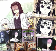 Demon Slayer Kagaya Ubuyashiki White Hair Art Coaster Shikishi Board Sticker Set