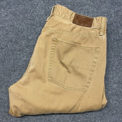 Polo Ralph Lauren Pants Mens 35x32 Brown Tan Chino Preppy Y2K READ