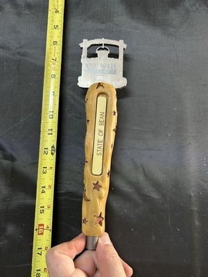 NEW One Well Brewing State of Bean Beer Tap Handle