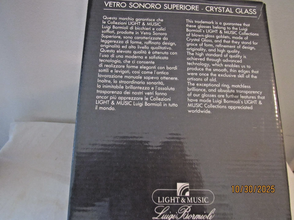 Juego de jarra y 2 vasos de brandy Luigi Bormioli Italia Napoleón nuevo en caja 27 oz Foto 4 de 4