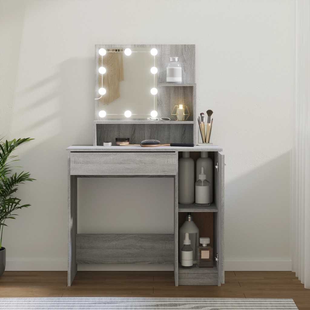 Tavolo da toeletta con LED per trucco vidaXL foto 5