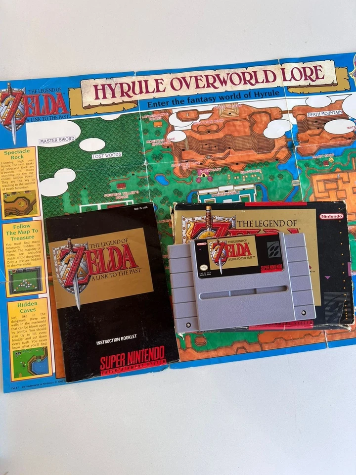 2Pcs The Legend of Zelda: A Link to the Past / Secret Of Mana SNES Game Lot - Image 3 of 4