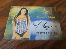 2013 Benchwarmer Treasure Chest Autograph Gold Foil Tabitha Taylor Auto Playboy