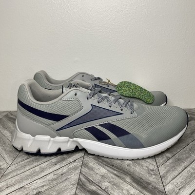 Reebok Ztaur Run Pure Gray Vector Navy Sneakers GY7718 Men s Size 12 NEW