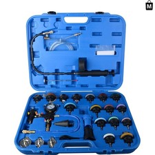 Complete Radiator Pressure Testing Kit 28-pcs Coolant Refill Leak Solutions Complete Radiator Pressure Testing Kit 28-pcs Coolant Refill Leak Solutions