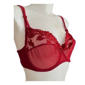 AUBADE PARIS Women&rsquo;s Lace Balconette Bra Size 36 Unlined Underwire France