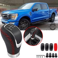 56 Speed Universal Leather Car Manual Gear Stick Shift Knob Lever Head Shifter