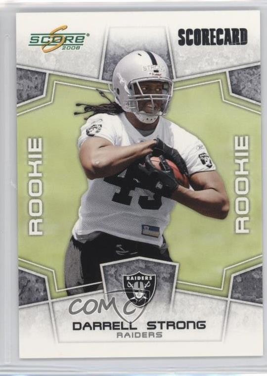 2008 Score Rookie Scorecard 380/649 Darrell Strong #432 Rookie RC 2e7