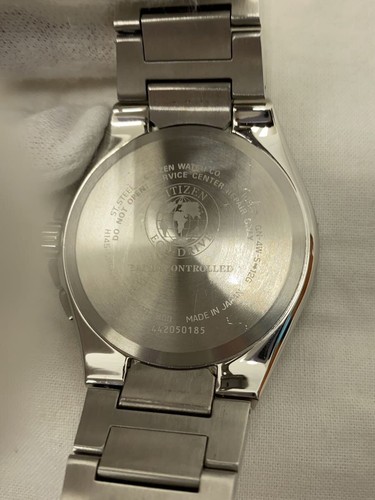 Citizen Eco-Drive H145-S116643 Radio-Pilotée St. Acier Noir Solaire Hommes Watch - Photo 3 sur 6