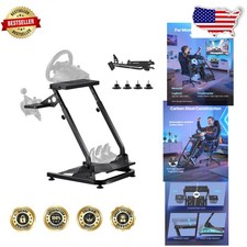 Adjustable Racing Wheel Stand L-Shape for Logitech Thrustmaster PS5, Foldable...