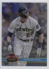 2021 Topps Stadium Club Chrome 1991 Design Variation SP Christian Yelich 1ti6