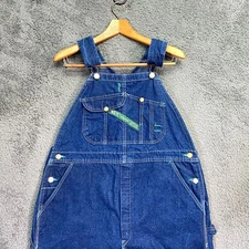 Vintage Key Imperial Bib Overalls 38x30 (38x29) USA Made Denim Workwear