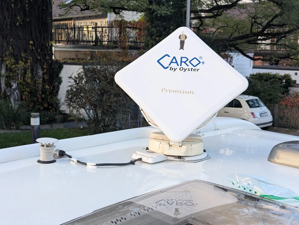 Oyster Caro+ Premium Vollautomatische Satelittenschüssel mit TV