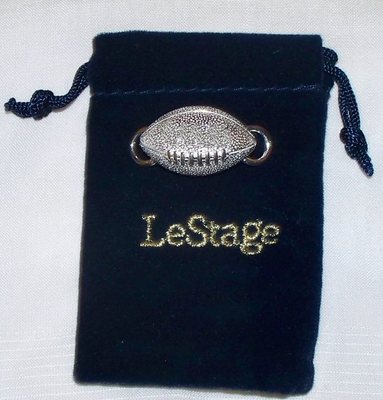 NEW 925 sterling silver LeStage football convertible clasp made U.S.A. USA