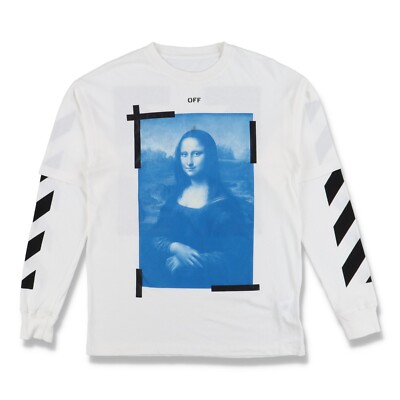 Off-White White Mona Lisa Double Layer Arrows Long Sleeve T-Shirt | Size XS $375