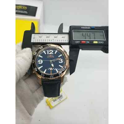 Invicta Specialty Men 45mm Stainless Steel Rose Gold Blue Dial  