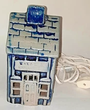 Rowe Pottery village Wax and Wick Candleshoppe, with light and plug