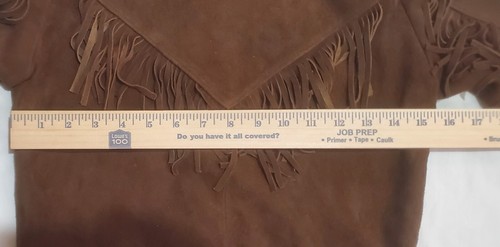 Genuine Leather Kids Jacket with Fringe Large - Picture 7 of 7