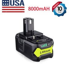 8Ah For RYOBI 18 V Battery P109 P108 P106 One...