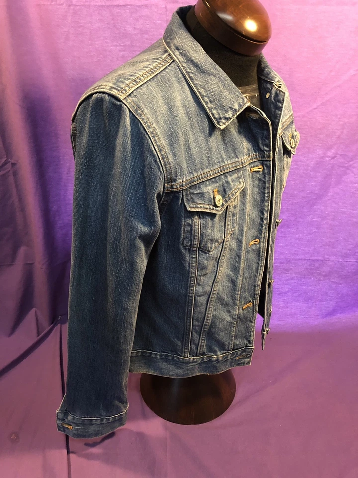 Womens YOUTH L Large GAP Truckers Jean Denim Jacket  - Image 4 of 4