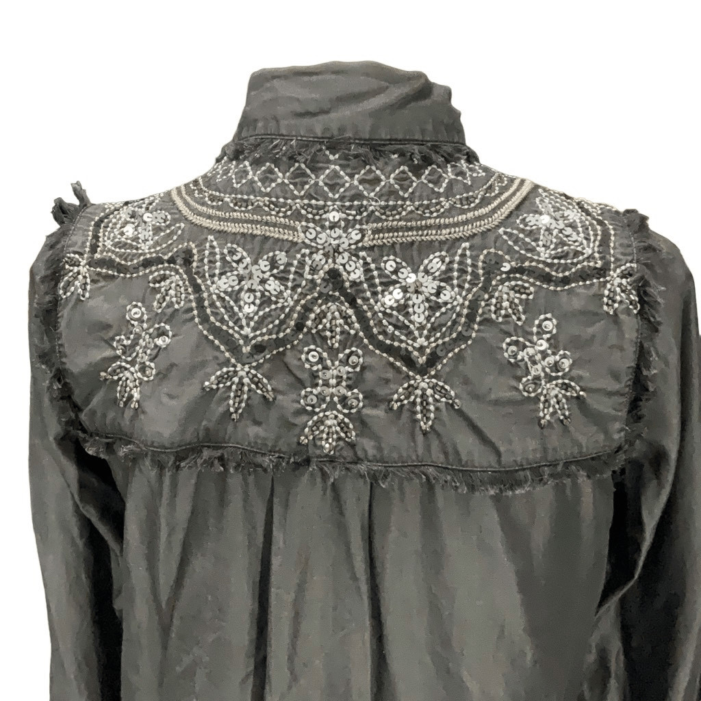 Zara Basic Collection Gray Button Front Embellish… - image 4