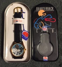 EMMITT SMITH (DALLAS COWBOYS ) Quarterback Club Watch by Sun Time 1995 NIB