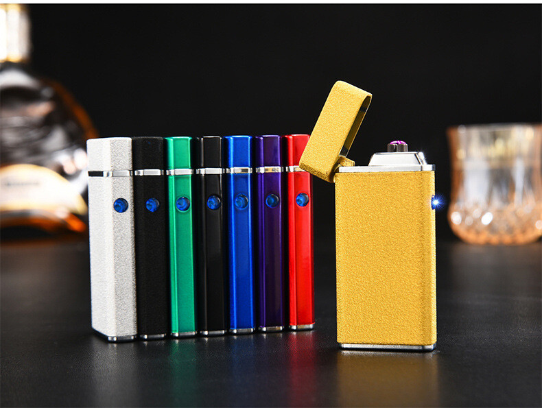 Dual Arc Electric USB Cigarette Lighter Rechargeable Windproof