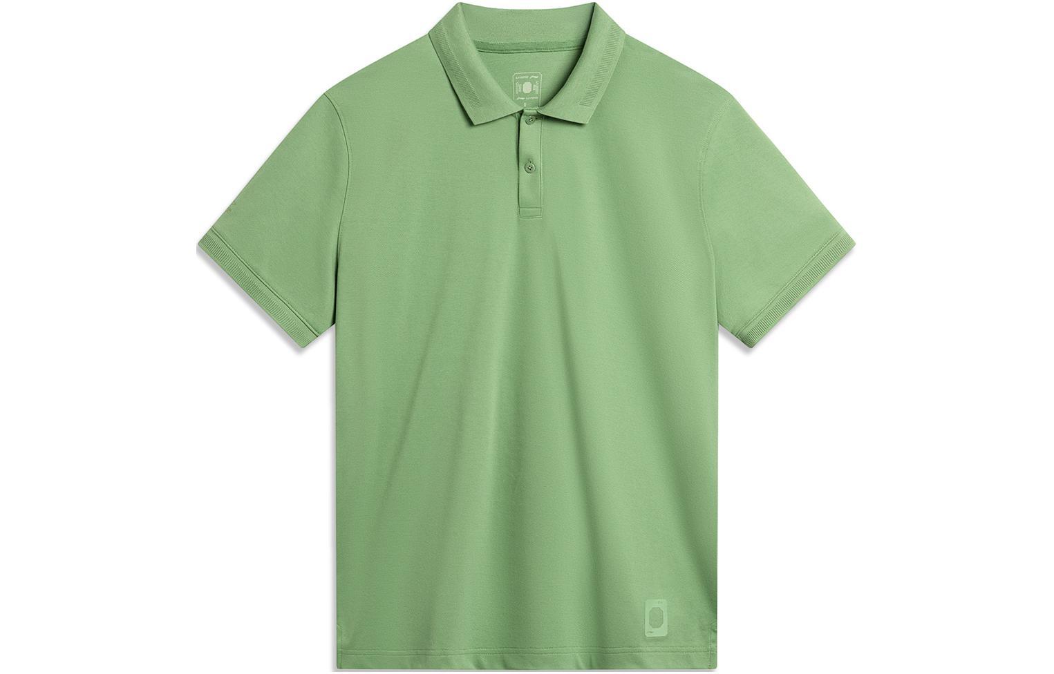 Спортивная рубашка поло с коротким рукавом и однотонным воротником Li-Ning 13990₽