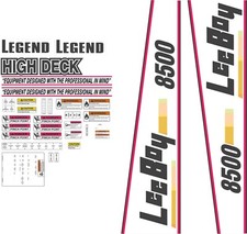 Leeboy 8500 Decal Kit-  Very high quality aftermarket decals