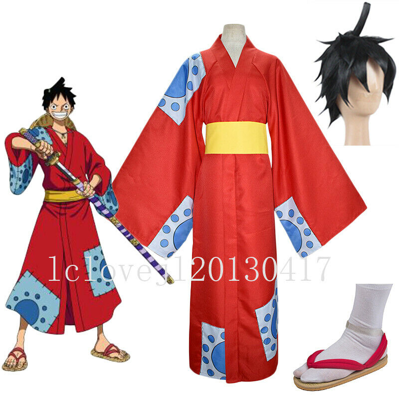 Monkey D. Luffy Cosplay Wano Kimono