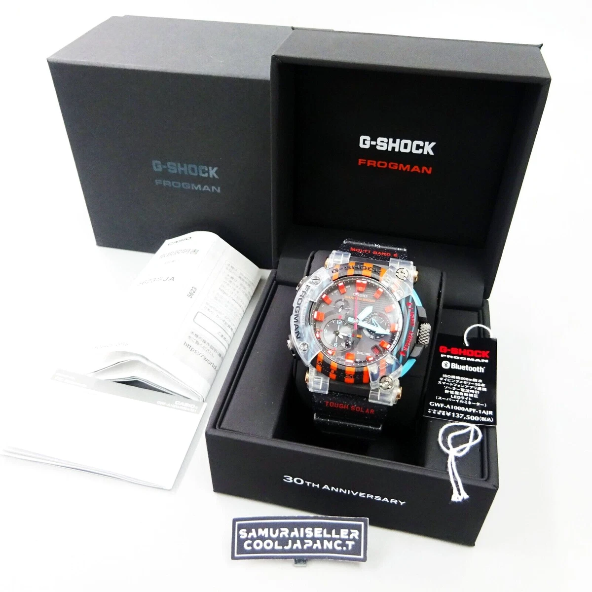 Casio G-SHOCK GWF-A1000APF-1AJR FROGMAN 30th ANNIVERSARY Poison Dart Frog  NEW