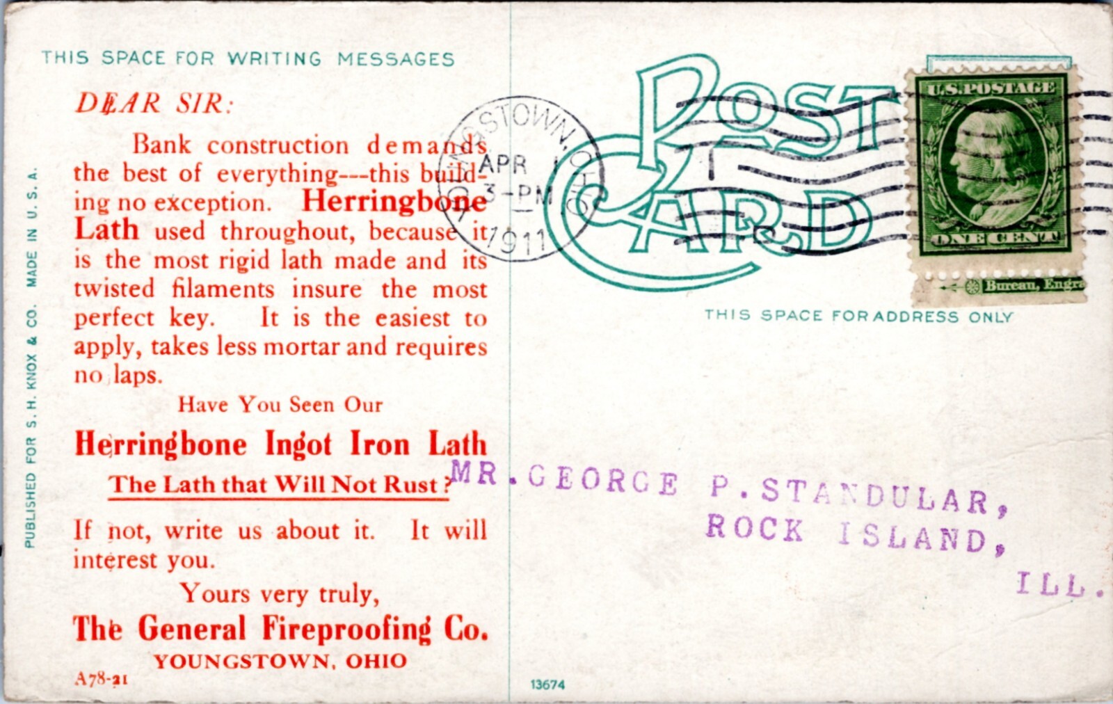 Postcard MO Kansas City First National Bank Building General Fireproofing OH eBay