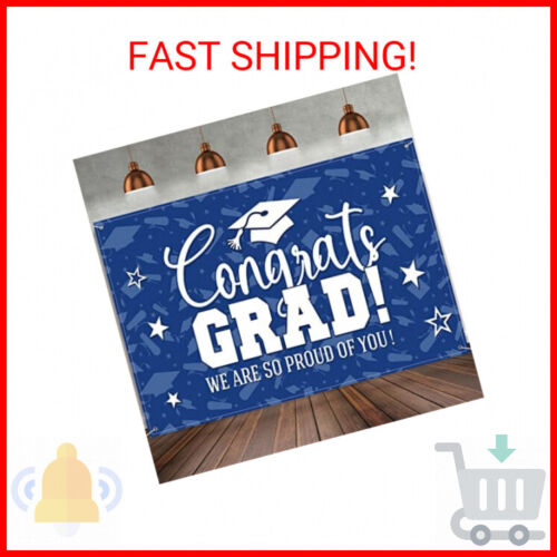 Moukeren Graduation Decorations Graduation Backdrop Banner Class of 2024 Graduat