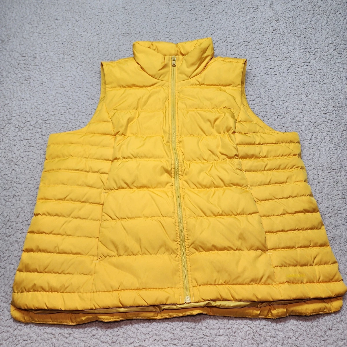 Gold down vest sale
