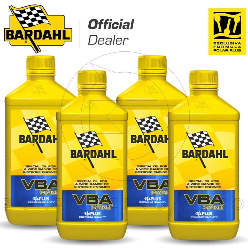 4 LT OLIO MISCELA BARDAHL VBA SYNT PER MOTORI 2T MOTO SCOOTER 2 TEMPI