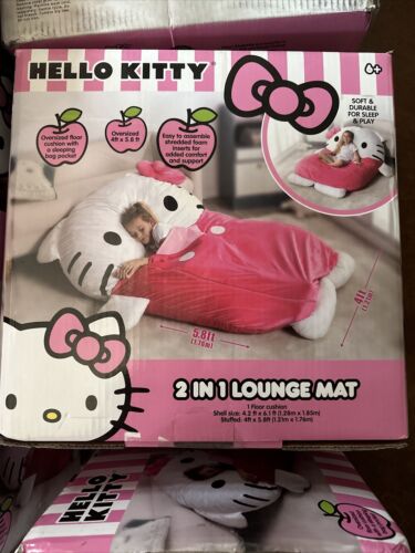 Hello Kitty Sanrio Super Soft Oversized 2 in 1 Lounger & Nap Mat Sleeping Bag 💕 - Picture 1 of 10