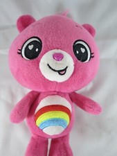 Care Bears Cheer Bear 9" Plush Pink Rainbow Belly