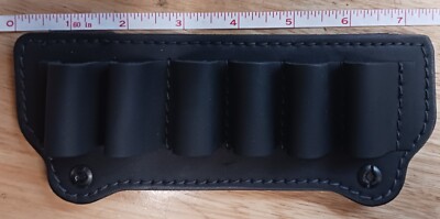 20 Guage Black Leather Belt Shotgun Shell Holder  Rounds 20Ga 2''Belt Shockwave 