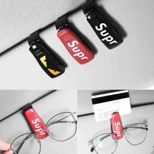 Premium Car Eyewear Holder Fashionable Clip-on Sunglasses Organizer for Vehicle