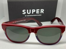RetroSuperFuture 029 Classic Retroski Red Frame Size 55mm Sunglasses NIB