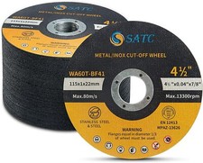 SATC 50 pz dischi da taglio Ø 115 mm x 1 mm 50 pezzi dischi flessibili INOX m...