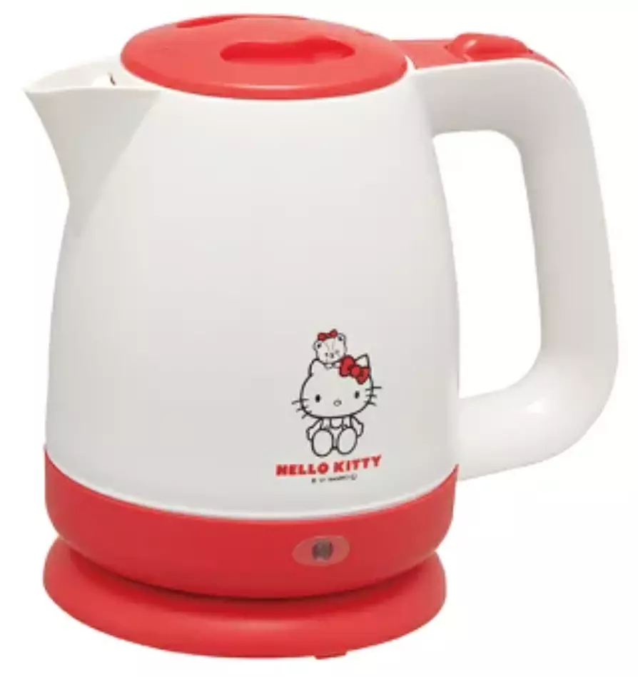 Sanrio Hello Kitty Electric Kettle 1.1L Red Home appliances Hot water Cute  Japan