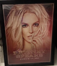 Britney Spears Las Vegas Poster Signed Piece of Me