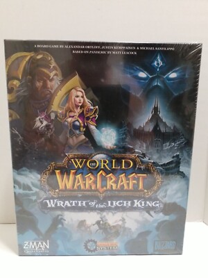 WORLD OF WARCRAFT Wrath of the Lich King Z-Man Pandemic System Board Game - NEW
