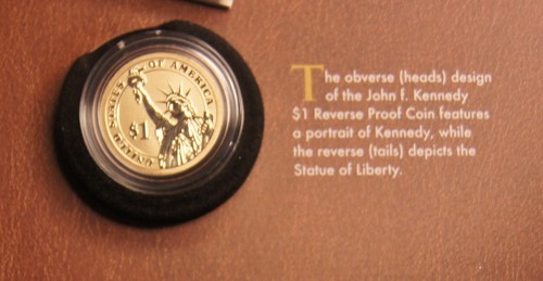 Juego de monedas y crónicas John F Kennedy 2015 como nuevo de Estados Unidos OGP/COA con folleto - Imagen 5 de 8