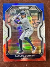 🔥2021 Panini Prizm Carlos Correa #39--Red, White and Blue Prizm🔥 0364