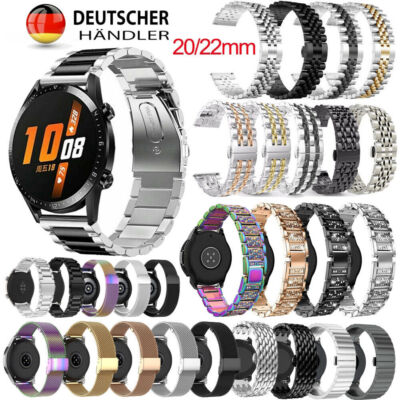 Für HUAWEI Watch GT 4/GT 3/GT 2 46mm 42mm/GT 3 Pro 43mm Metall Edelstahl Armband