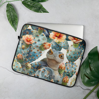 Pear Computer Cover Cute Lizard Cactus Southwest Laptop Sleeve Cover Prickly Pear Desert | eBay