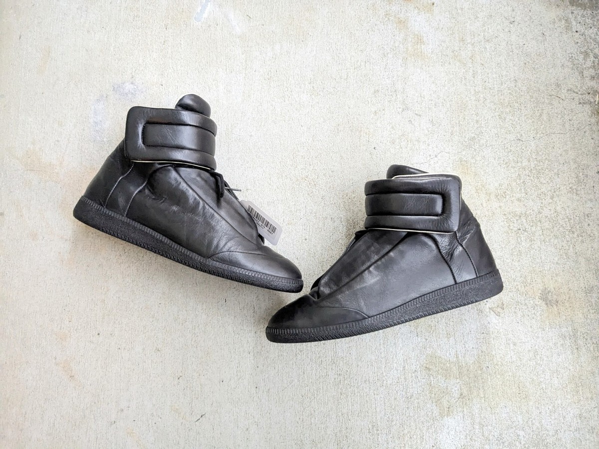 Maison Margiela Future Black Men 10 43 Leather High Top Maison Margiela Future Black Men 10 43 Leather High Top